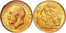 Australia
George V 1 Sovereign Gold
Year: 1914(S)
Condition: UNC＋
Grade (Slab): PCGS MS65
Diameter: 21.00mm
Weight: 7.99g
Purity: .917