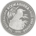 Australia
Kookaburra 150 Dollars (1kg) Silver Proof
Year: 1991
Condition: Proof
Diameter: 100.00mm
Weight: 1,000.10g
Purity: .999
Mintage: 1,00...