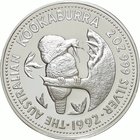 Australia
Kookaburra 10 Dollars (10oz) Silver Proof
Year: 1992
Condition: Proof
Diameter: 75.00mm
Weight: 311.07g
Purity: .999
Mintage: 2,500 P...