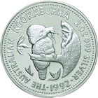 Australia
Kookaburra 2 Dollars (2oz) Silver Proof
Year: 1992
Condition: Proof
Diameter: 50.30mm
Weight: 62.21g
Purity: .999
Mintage: 5,000 Piec...