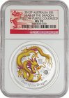 Australia
Year of the Dragon 1 Dollar (1oz) Colorized Silver
Year: 2012
Condition: FDC
Grade (Slab): NGC MS70
Diameter: 40.00mm
Weight: 31.10g
...