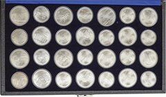 Canada
Montreal Olympic Series I-VII Silver 28-Coin Complete Set
Year: 1973-1976
Condition: 28-Pieces UNC
Remarks: w/o Box and Cert