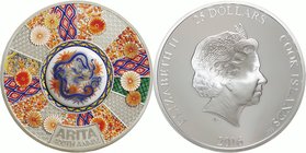 Cook Islands
400th Arita-ware 25 Dollars (5oz) Colorlized Silver Proof
Year: 2016
Condition: Proof
Diameter: 65.00mm
Weight: 155.50g
Purity: .99...