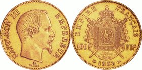 France
Napoleon III 100 Francs Gold
Year: 1858(BB)
Condition: VF-EF
Grade (Slab): PCGS AU50
Diameter: 35.00mm
Weight: 32.25g
Purity: .900
Mint...