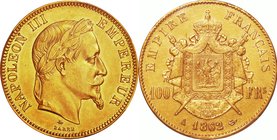 France
Napoleon III 100 Francs Gold
Year: 1862(A)
Condition: EF
Grade (Slab): PCGS AU53
Diameter: 35.00mm
Weight: 32.25g
Purity: .900
Mintage:...