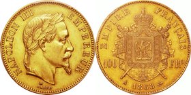 France
Napoleon III 100 Francs Gold
Year: 1868(A)
Condition: EF
Grade (Slab): PCGS AU55
Diameter: 35.00mm
Weight: 32.25g
Purity: .900
Mintage:...