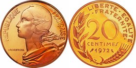 France
Mercury 20 Centimes Gold Piedfort Proof
Year: 1972
Condition: Piedfort Proof
Grade (Slab): PCGS SP68
Diameter: 23.50mm
Weight: 17.52g
Pu...