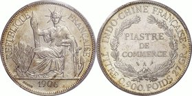 French Indochina
1 Piastre Silver
Year: 1906（A)
Condition: Choice-EF
Grade (Slab): PCGS AU58
Diameter: 39.00mm
Weight: 27.00g
Purity: .900
Rem...