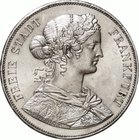 Germany(Frankfurt)
Frenconia 2 Thaler (3-1/2 Gulden) Silver
Year: 1861
Condition: VF-EF
Diameter: 41.00mm
Weight: 37.10g
Purity: .900