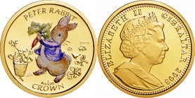 Gibraltar
Peter Rabbit 1/5 Crown Colorized Gold Proof
Year: 2003
Condition: Proof
Diameter: 22.00mm
Weight: 6.22g
Purity: .9999
Mintage: 3,500 ...