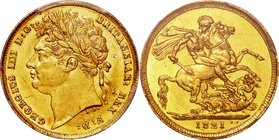 GB
George IV 1 Sovereign Gold
Year: 1821
Condition: VF-EF
Grade (Slab): PCGS MS62
Diameter: 22.00mm
Weight: 7.98g
Purity: .917