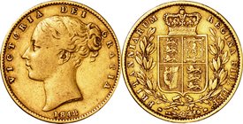GB
Victoria Young Head 1 Sovereign Gold
Year: 1848
Condition: VF-EF
Diameter: 22.00mm
Weight: 7.98g
Purity: .917