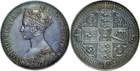 GB
Victoria Gothic 1 Crown Silver Proof
Year: 1847
Condition: VF-EFProof
Grade (Slab): PCGS PR62
Diameter: 39.10mm
Weight: 28.27g
Purity: .925...