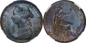 GB
Victoria/Britannia Seated 1/2 Penny Bronze
Year: 1885
Condition: VF-EF
Grade (Slab): NGC MS63 BN
Diameter: 25.00mm
Weight: 5.70g
