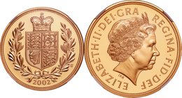 GB
Elizabeth II Golden Jubilee 5 Pounds Gold Proof
Year: 2002
Condition: Proof
Grade (Slab): NGC PF70 ULTRA CAMEO
Diameter: 38.61mm
Weight: 39.9...