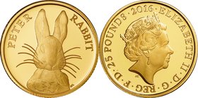 GB
150th Anniversary of Peter Rabbit 25 Pounds (1/4oz) Gold Proof
Year: 2016
Condition: Proof
Diameter: 22.00mm
Weight: 7.80g
Purity: .9999
Min...