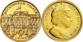 Isle of Man
Buckingham Palace 1/64 Crown Gold
Year: 2010
Condition: Proof
Diameter: 11.00mm
Weight: 0.50g
Purity: .9999