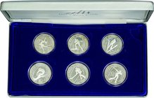 Italy
Torino Olympic Winter Games Silver 6-Coin Proof Set
Year: 2005
Condition: 6-Pieces Proof
