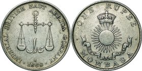 Mombasa
Figure of scales 1 Rupee Silver
Year: 1888
Condition: VF
Grade (Slab): NGC XF Details-Cleaned
Diameter: 30.40mm
Weight: 11.66g
Purity: ...