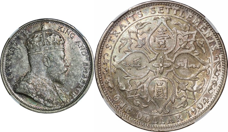 British Straits Settlements
Edward VII 1 Dollar Silver
Year: 1904
Condition: ...