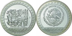Mexico
Pieora De Tizoc 10000 Pesos (5oz) Silver Proof
Year: 1992
Condition: Proof
Diameter: 64.00mm
Weight: 155.52g
Purity: .999
Mintage: 3,300...
