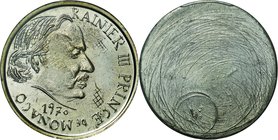 Monaco
Rainier III Prince 5 Francs Uniface Silver Proof
Year: 1970
Condition: Proof
Grade (Slab): PCGS SP66+ (Proto #1 Uniface）
