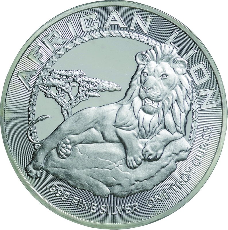 Niue
African Lion 2 Dollars (1oz) Silver
Year: 2017
Condition: FDC
Grade (Sl...