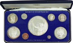 Panama
20 Balboas Silver and Copper Eachtype 9-Coin Proof Set
Year: 1979
Condition: 9-Pieces Proof
Remarks: w/o Cert