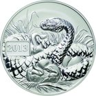 Tokelau
Year of the Snake 5 Dollars Silver
Year: 2013
Condition: FDC
Grade (Slab): PCGS MS70
Diameter: 38.60mm
Weight: 31.10g
Purity: .999