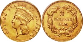 USA
Indian Head 3 Dollars Gold
Year: 1878
Condition: VF-EF
Grade (Slab): PCGS MS62
Diameter: 20.50mm
Weight: 5.02g
Purity: .900
Mintage: 82,32...