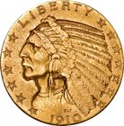 USA
Indian Head 5 Dollars Gold
Year: 1910
Condition: VF
Diameter: 21.60mm
Weight: 8.35g
Purity: .900