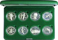 USA
Atlanta Olympics Games 8-Coin Proof Set
Year: 34851
Condition: 8-Pieces Proof
Diameter: 38.10mm
Weight: 26.73g
Purity: .900
Remarks: w/Box