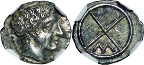 Ancient Eupope-Achaemenid Empire Lydia
Apollo IV Obol Silver
Year: C410-380BC
Condition: Choice-EF
Grade (Slab): NGC Ch AU
Diameter: (approx.)11....