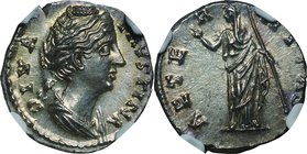 Ancient Eupope-Roman Empire
Faustina Sr Denarius Silver
Year: AD138-140/1
Condition: VF-EF
Grade (Slab): NGC Ch MS
Diameter: (approx.)18.00mm
We...