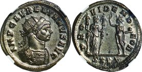 Ancient Eupope-Roman Empire
Aurelian(BI)
Year: AD270-275
Condition: VF-EF
Grade (Slab): NGC MS
Diameter: (approx.)22.00mm
Weight: 3.36g