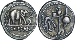 Ancient Eupope-Roman Republic
elephant/Four sacred treasures Denarius Silver
Year: BC49
Condition: VF
Diameter: (approx.)19.2mm
Weight: 3.79g
