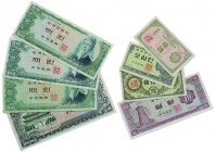 Korea
Bank of Korea 8-Peper Money
Condition: 8-Pieces VF-UNC