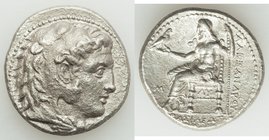 MACEDONIAN KINGDOM. Alexander III the Great (336-323 BC). AR tetradrachm (25mm, 16.61 gm, 2h). XF, roughness. Early posthumous issue of 'Babylon', ca....