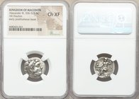 MACEDONIAN KINGDOM. Alexander III the Great (336-323 BC). AR drachm (18mm, 12h). NGC Choice XF. Early posthumous issue of Abydus, ca. 310-301 BC. Head...