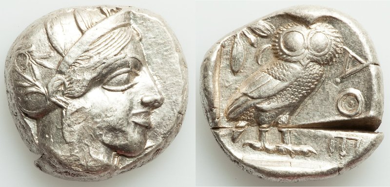 ATTICA. Athens. Ca. 440-404 BC. AR tetradrachm (22mm, 17.25 gm, 1h). AU, test cu...