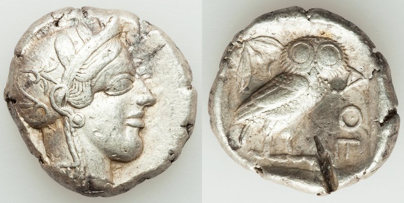 ATTICA. Athens. Ca. 440-404 BC. AR tetradrachm (25mm, 17.25 gm, 9h). VF, test cu...