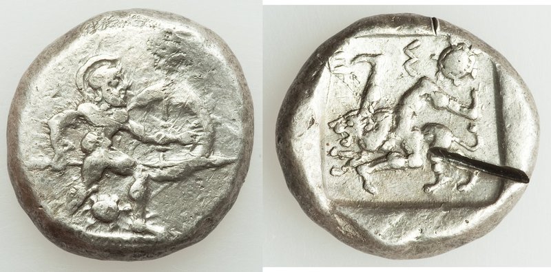 PAMPHYLIA. Aspendus. Ca. mid-5th century BC. AR stater (20mm, 10.98 gm, 5h). VF,...