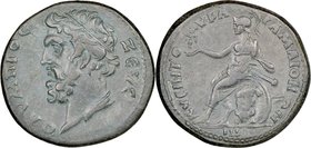 LYDIA. Maeonia. Pseudo-autonomous. Time of Marcus Aurelius (AD 161-165). AE (24mm, 7.55 gm, 5h). NGC Choice VF S 5/5 - 5/5. Queintos II, first archon....