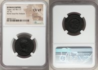 Trajan (AD 98-117). AE as (24mm, 7h). NGC Choice VF, smoothing. Rome, AD 115-116, for circulation in Antioch. IMP CAES NER TRAIANO OPTIMO AVG GERM, ra...
