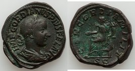 Gordian III (AD 238-244). AE sestertius (31mm, 30.65 gm, 1h). VF. Rome, AD 240. IMP GORDIANVS PIVS FEL AVG, laureate, draped and cuirassed bust of Gor...