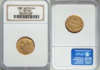 Victoria gold Sovereign 1856-SYDNEY VF20 NGC, Sydney mint, KM2. Early date of type and always sought after.

HID09801242017