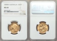 Victoria gold Sovereign 1898-M MS60 NGC, Melbourne mint, KM13. AGW 0.2355 oz. 

HID09801242017