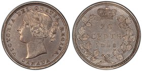 Victoria 20 Cents 1858 AU Details (Cleaning) PCGS, London mint, KM4.

HID09801242017