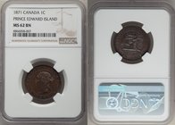 Prince Edward Island. Victoria Cent 1871 MS62 Brown NGC, London mint, KM4. Glossy walnut brown surfaces, exceptional strike. 

HID09801242017
