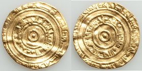 Fatimid. al-Aziz (AH 365-386 / AD 975-996) gold Dinar AH 3x6 (AD 975-986) About VF (bent), Misr mint, A-703. 22mm. 3.80gm. 

HID09801242017
